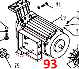 Holzspalter ACG 7L230-93-1 / Schaltkasten (für 2018 + FLEX nach 2020 großes Loch)