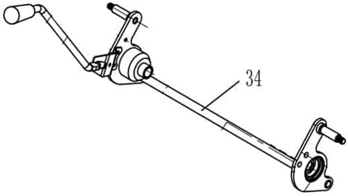 Rasenmäher ACG-51-34 / Hinterachse