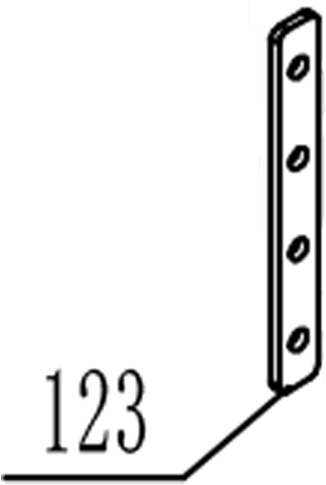 Kloofmachine-JJ-DUAL (12t-123)(16t-123) / Vulplaat mesgeleiding voor